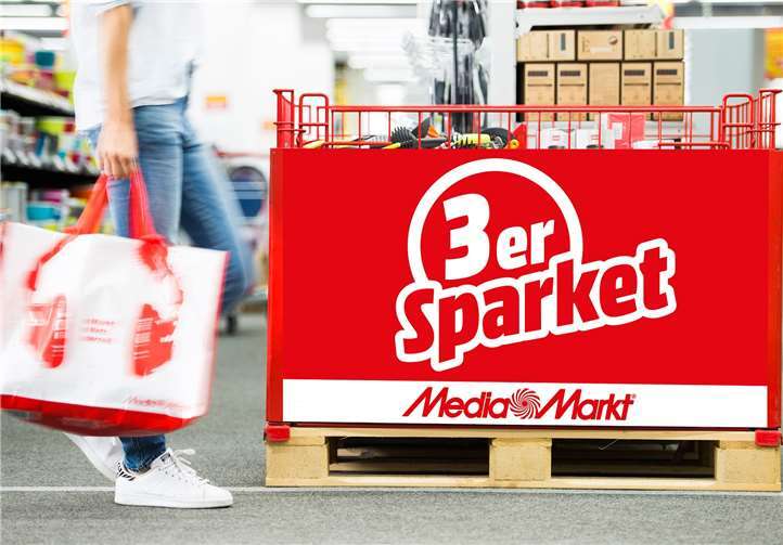 Das „3er-Sparket“ bei MediaMarkt Koblenz und Neuwied.Quelle: Media Markt Neuwied
