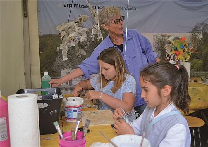 Das ARP-Museum bot Kunstpädagogik für Kinder an.