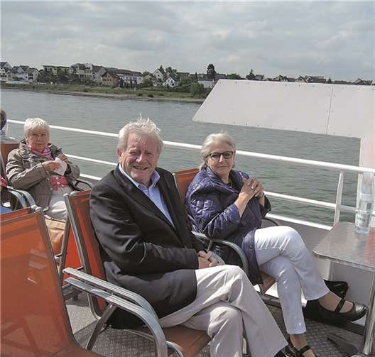 Das Altstadtoriginal Manfred Gniffke, war gemeinsam mit seiner Ehefrau an Bord.