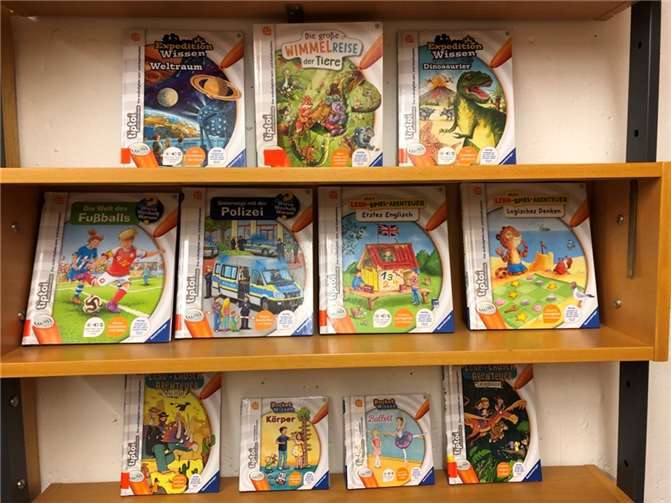 Das Angebot an Tiptoi-Büchern wurde erweitert.