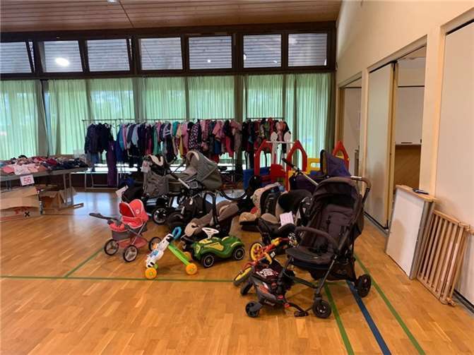 Das Angebot in der Brohltalhalle umfasste alles, was Kinder so brauchen. Fotos: privat