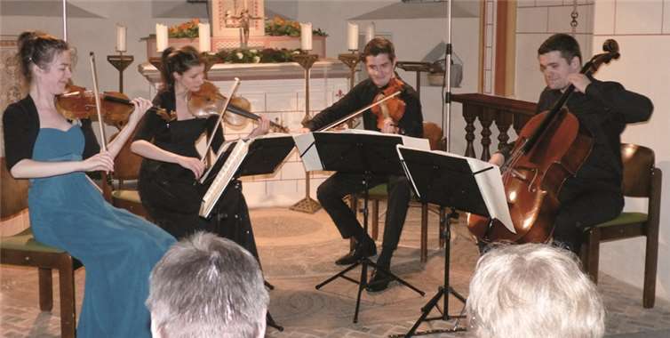 Das Aris Quartett begeisterte die Zuhörer mit seinen einfühlsamen und professionellen Interpretationen.HE