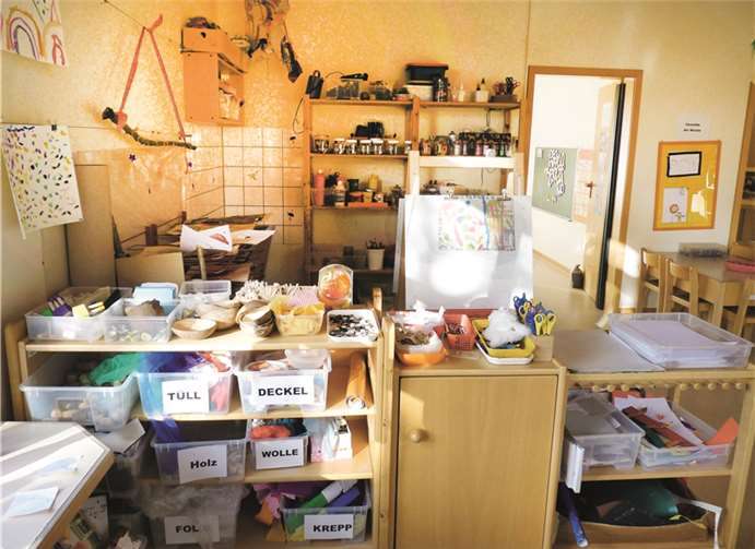 Das „Atelier“ erfüllt als „dritter Erzieher“ gleich mehrere pädagogische Aufgaben.