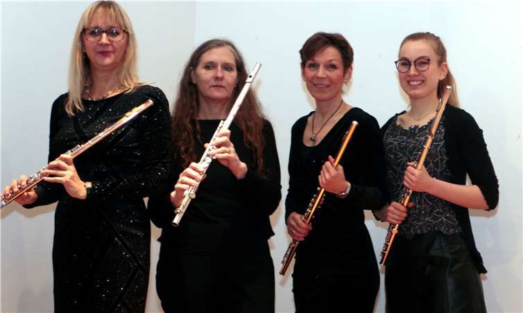 Das Aulos Flötenquartett machte den Auftakt in Gilligs Mühle unter dem Motto „Schläft ein Lied in allen Dingen“. Fotos: SES