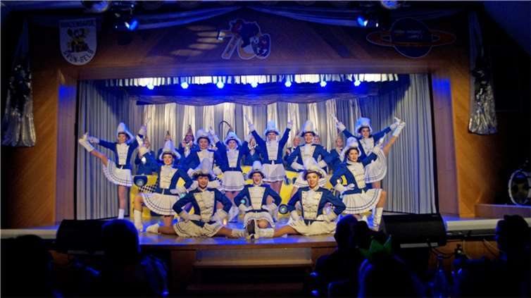 Das Aushängeschild der Karnevalsgesellschaft - Das Grau-Blau Ballett.