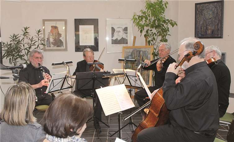 Das Ausonius Quartett der Musikfreunde Koblenz e.V. sorgte bei der Matinee für den passenden musikalischen Rahmen.LP