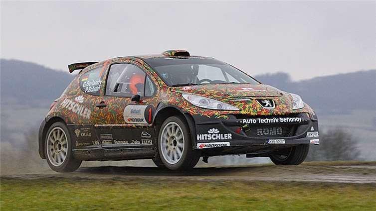 Das Auto des Mayener Go!Racing Berlandy/Schaaf bei der ADAC-Hessen-Rallye. privat