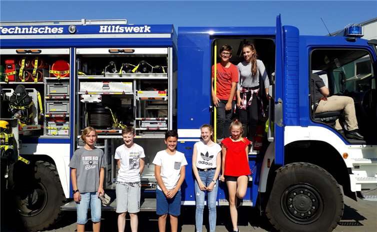 Das B-Team - zu Besuch beim THW.Janina Wachter