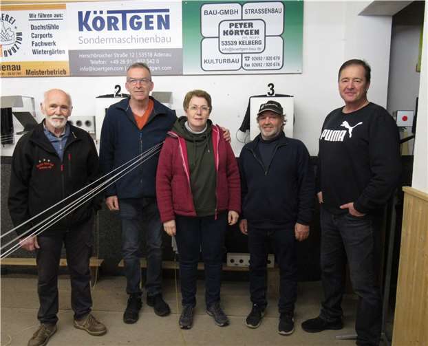 Das BSC-Team Robert Korden-Stefan Weinand-Manuela Weinand-Ernst-Peter Heinen-Gerd Stenzel. Foto: privat