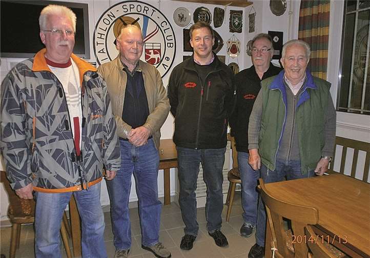 Das BSC-Team mit Winfried Nett, Alois Bielen, Michael Theisen, Jürgen Diewald und Peter Romes. privat