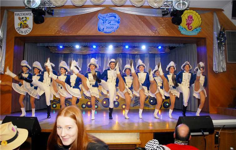 Das Ballett der KG Grau-Blau hatte an diesem Abend drei Auftritte.