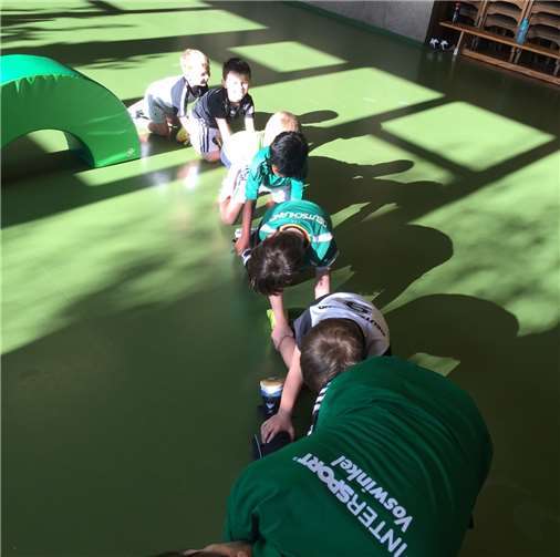 Das Bambinitraining stand diesmal unter dem Motto „Handwerker“.