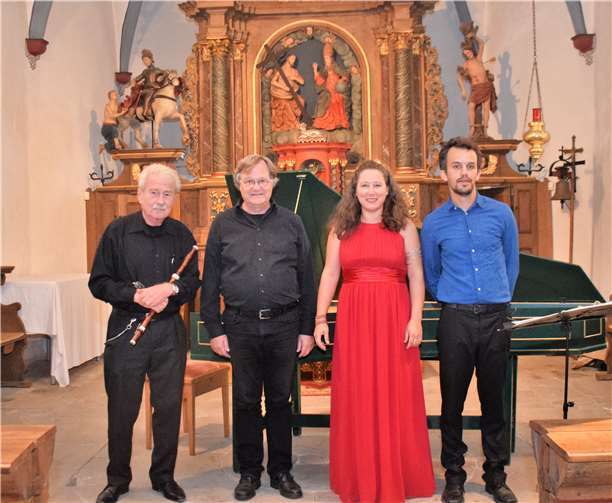 Das Barock-Ensemble in der Kirche in Wormersdorf. Foto: EICH