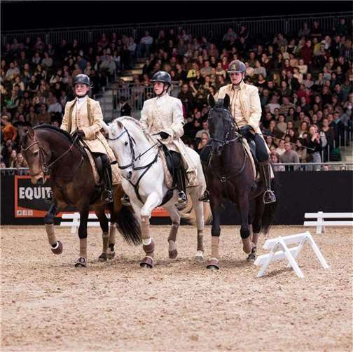 Pferdemarkt mit zahlreichen Neuerungen für die ganze Familie Das Barocktrio der Reitschule für klassisch barocke Reiterei kommt immer wieder gerne nach Mayen.
