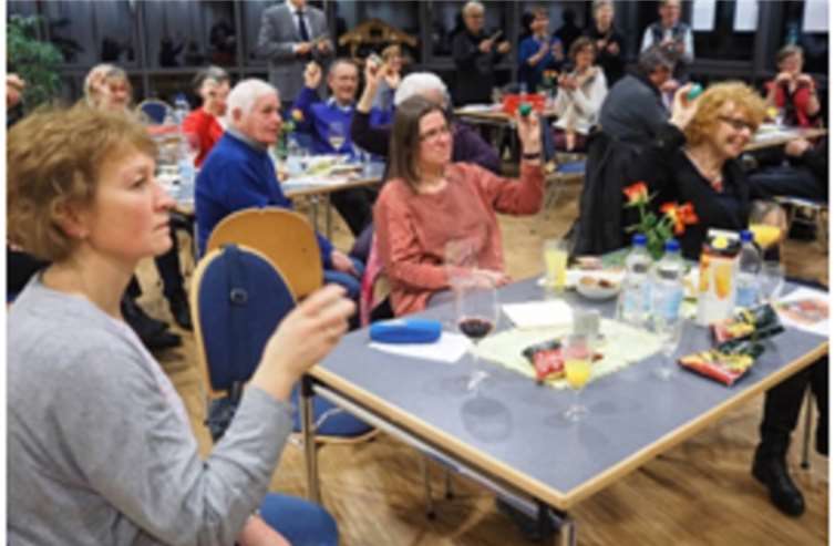 Das Besucherorchester in Aktion.  privat