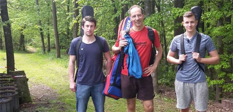 Das Biathlon Team: Tobias Walter, Uwe Albrecht und Tobias Albrecht. privat