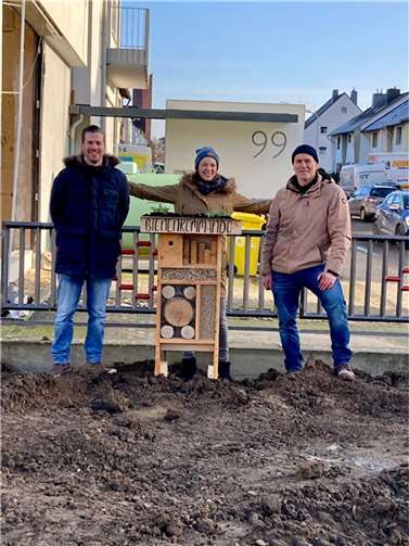 Das Bienenkommando Koblenz war auch im Ahrtal im Einsatz: v. l. Karsten Walkembach, Ragna Neumann-Franz, Chris Krauslach. Quelle: Stadt Koblenz