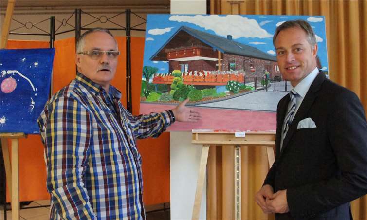 Das Bild des Wohnhauses war das absolute Highlight der Ausstellung. Privat