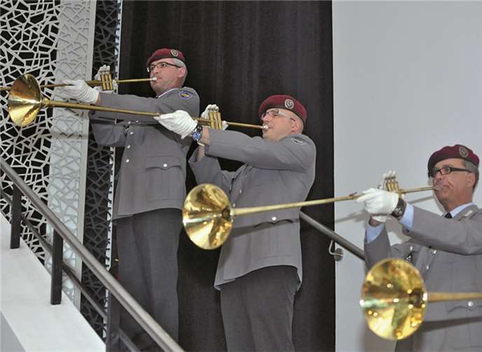 Das Blechbläserquartett prägte den Veranstaltungsbeginn.  UKO