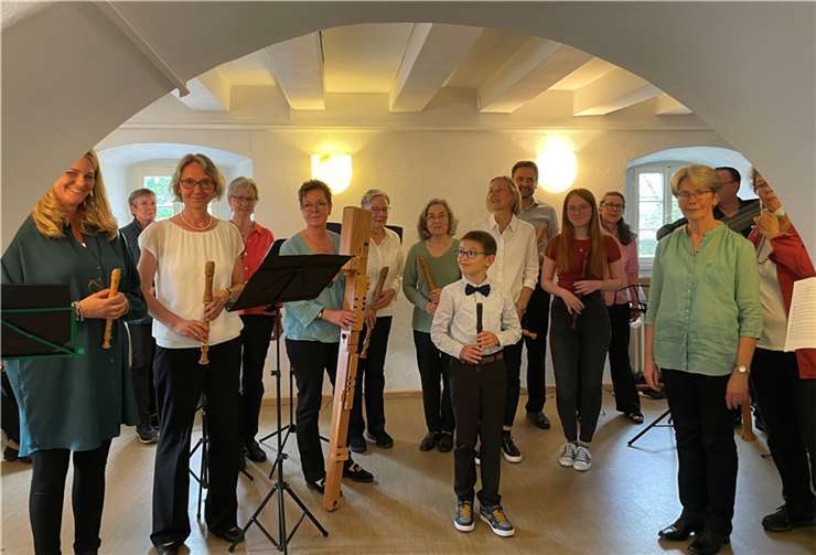 Das Blockflötenensemble Passamezzo unter der Leitung von Dorothee Simone ist mit seinen 30 Jahren das „dienstälteste“ Ensemble der Musikschule Voreifel. Foto: privat