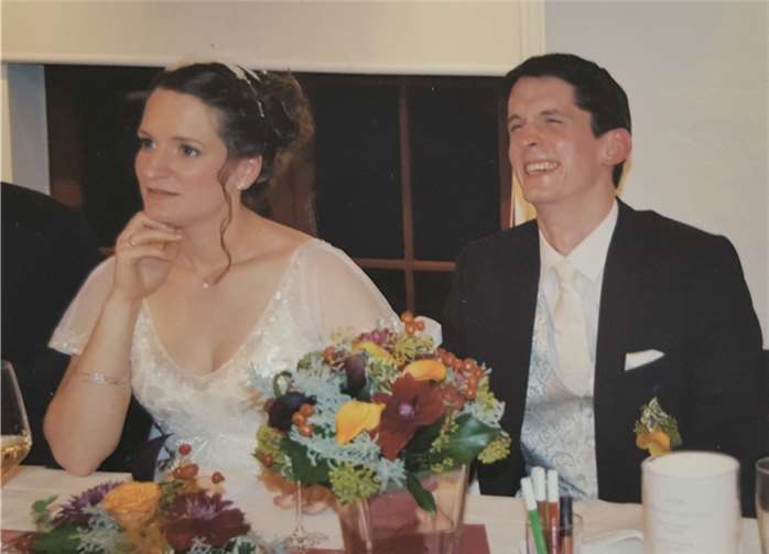 Das Brautpaar Mareike und Stefan Leypold.  Privat