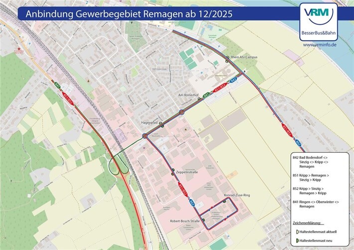 Das Bus-Netz in Remagen wird dichter. Quelle: VRM