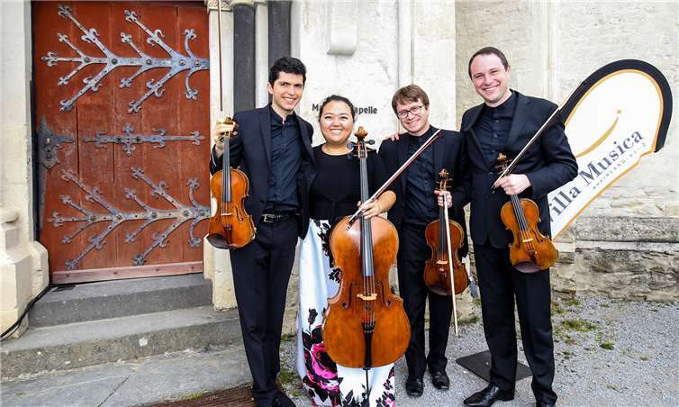 Das „Calidore String Quartet“ ist in New York City zuhause und begeisterte mit einem atemberaubenden Konzert. Fotos: EP