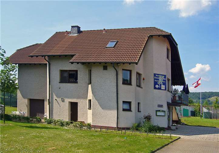 Das Clubhaus des TC Goldene Meile.Foto: privat