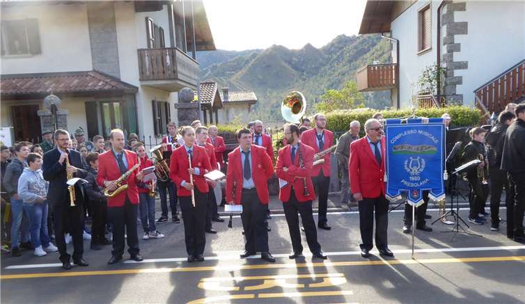 Das Complesso Musicale Presolana beim Empfang der Adenauer Gäste. Privat