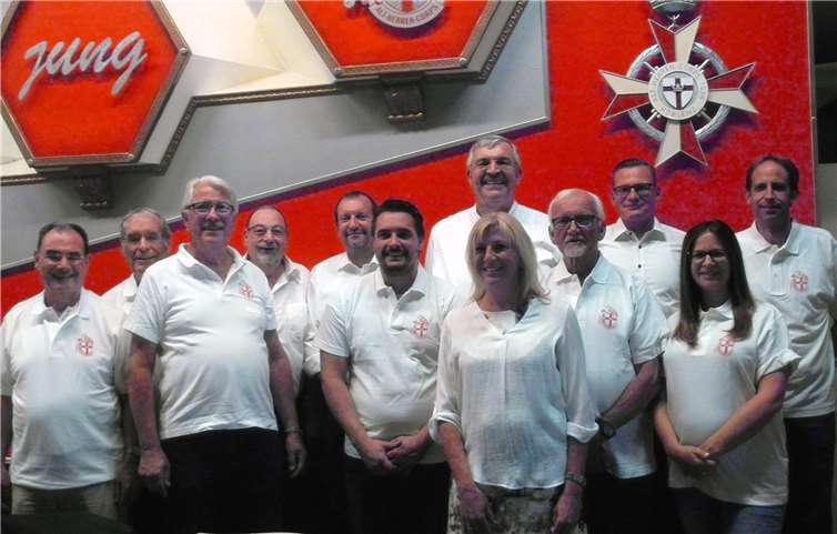 Das Corps ist auch in der Zukunft gut aufgestellt (v.l.n.r.): Günther Gerlach, Peter Krebs, Karlhans Wachendorf, Rolli Reinhardt, Andreas Oberanner, Jan Thiel, Peter Ebeling, Andrea Pauli, Werner Schmitz, Stephan Wachendorf, Jennifer Otto, Andreas Schlaudt.Foto: privat