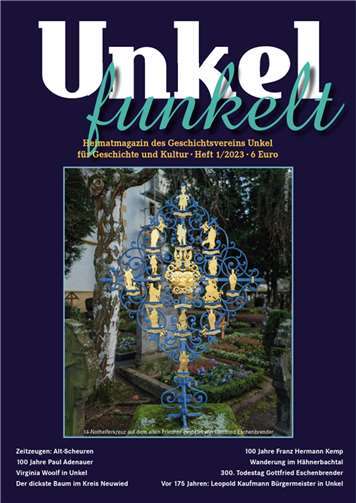 Das Cover des neuen Heimatmagazins.  Foto: Geschichtsverein Unkel