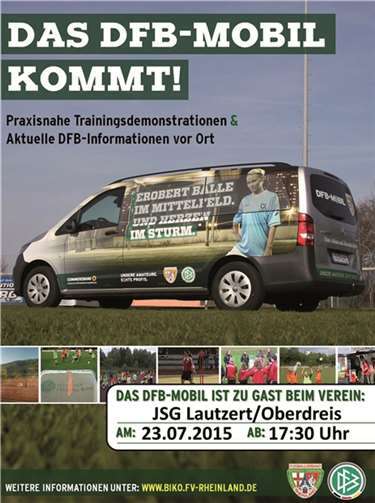 Das DFB Mobil wird zu Gast in Lautzert sein.privat