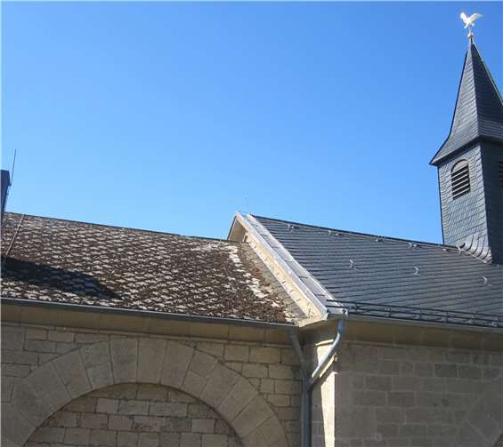 Das Dach im Chorbereich erhält eine komplette Neueindeckung.Foto: privat