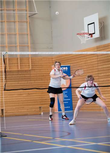 Das Damendoppel Claudia Bauch und Sandra Schreiber.