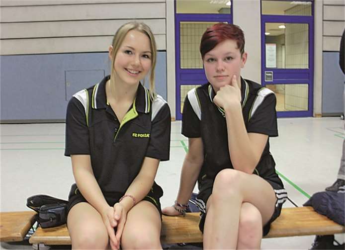 Das Damendoppel Katrin Grashof und Dana Beier. privat