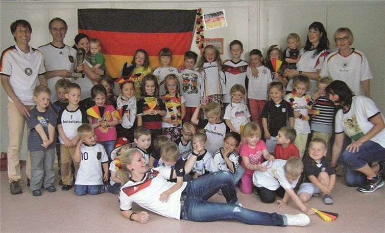 Das Daumendrücken im Kindergarten Rieden hat gefruchtet: Die Jungs holten den Titel.privat