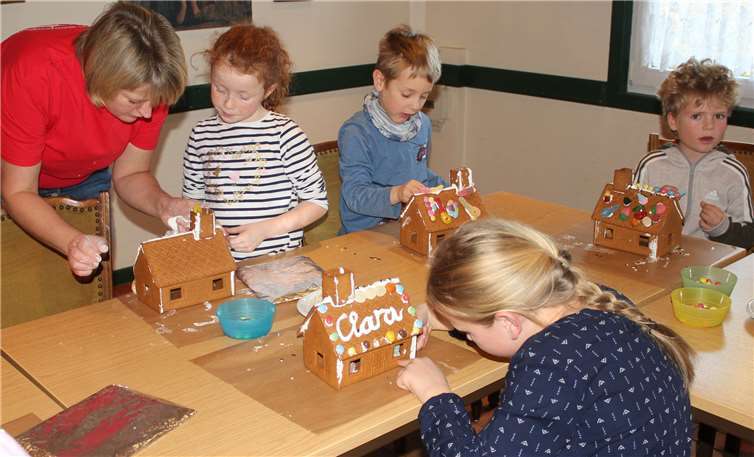Das Dekorieren machte den Häuslebauern besonders viel Spaß.