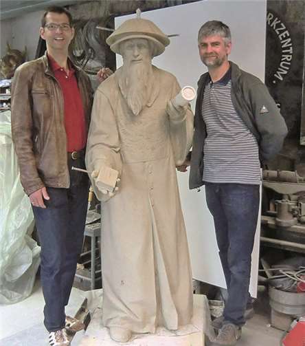 Das Denkmal wird im September fertiggestellt sein. privat
