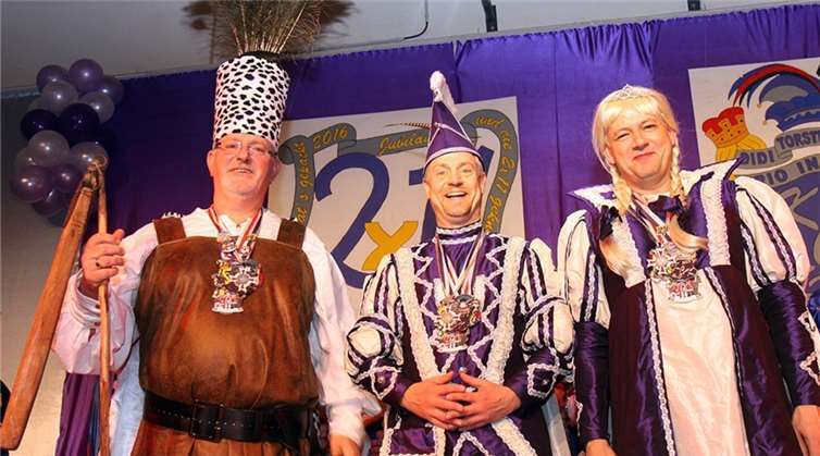 Das Dreigestirn: Bauer Puma, Prinz Torsten und Jungfrau Didi.