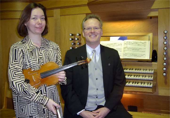 Das Duo Colla Parte spielt bei der 33. Geistlichen Abendmusik. privat