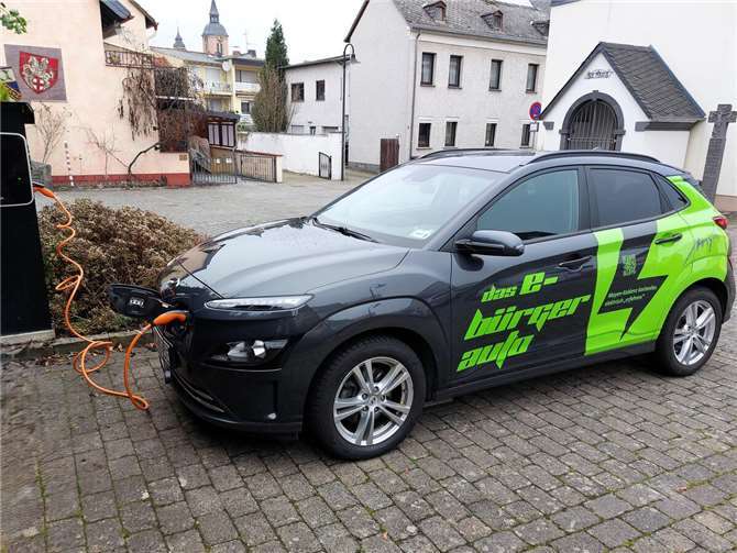 Das E-Bürgerauto. Foto: VG Weißenthurm / Jennifer Vogt