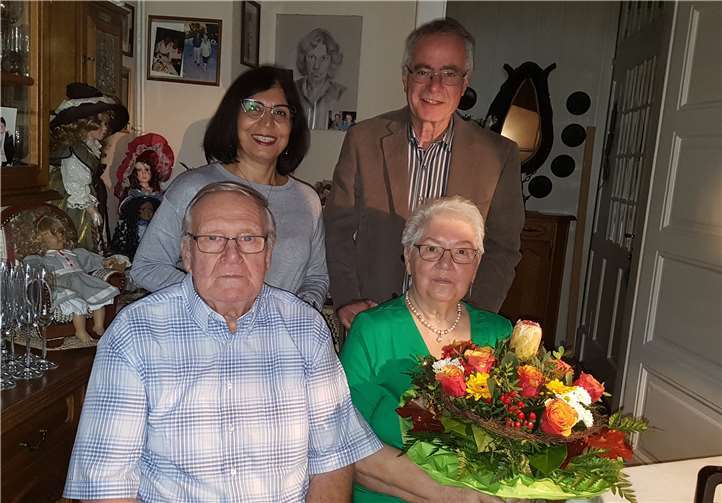 Das Ehepaar Bohne freute sich über Besuch von Zeynep Begen und Peter Kirst. Foto: Stadt Bendorf am Rhein