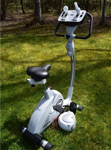 Das Energie-Fahrrad wartet auf Benutzer. privat