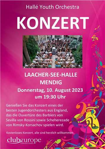 Das Englische Jugendorchester gibt am 10. August in Mendig ein Konzert. Quelle: VG Mendig