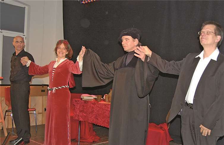 Das Ensemble „Kolorit“ präsentierte eine gelungene Vorstellung zum Thema Martin Luther.FA