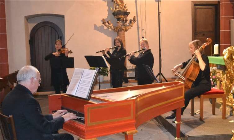 Das Ensemble „Musici di Sayn“ in der Abteikirche.E.T. Müller