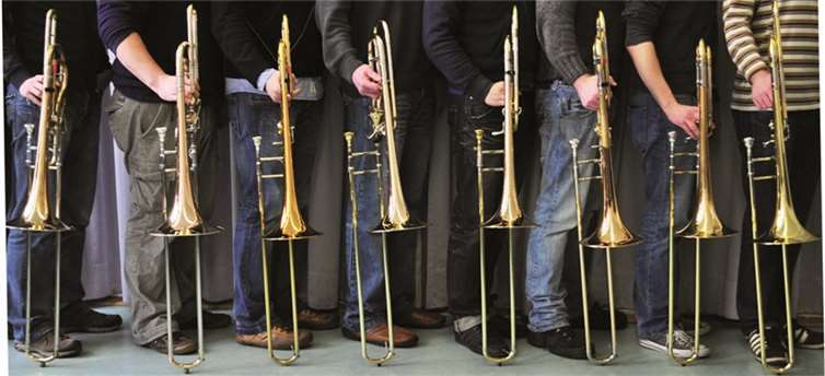 Das Ensemble „The Cologne Trombones“ gastiert in Remagen.  Privat