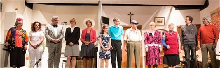 Das Ensemble der Theatergruppe Lampenfieber probt bereits fleißig. Privat