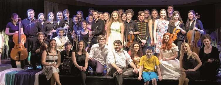 Das Ensemble des Musicals fiebert der Aufführung entgegen. privat