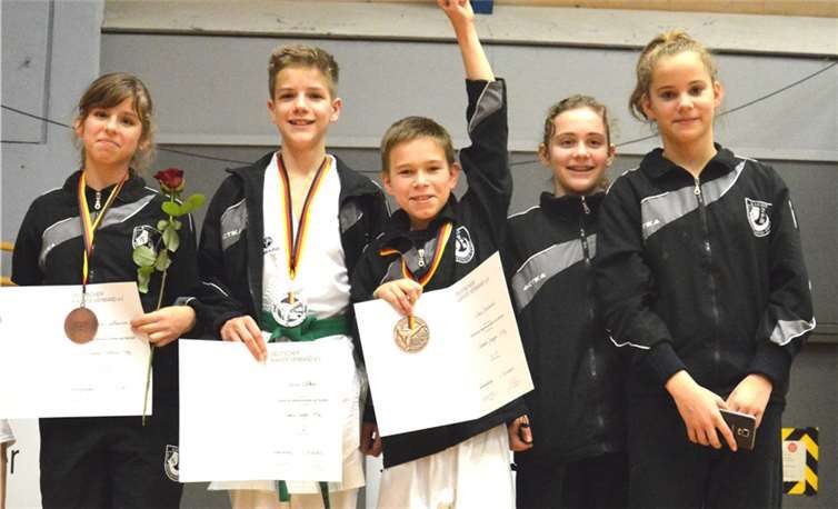 Das Erfolgsteam (v.l.): Melina, Nicklas, Denis, Maya und Samira. Privat